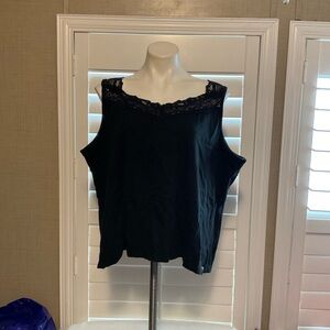 Chic Black Lace Women's Tank Top